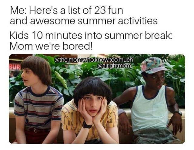 Funny Memes About Summer with Kids