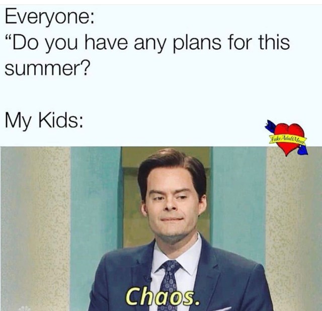 Funny Memes About Summer with Kids
