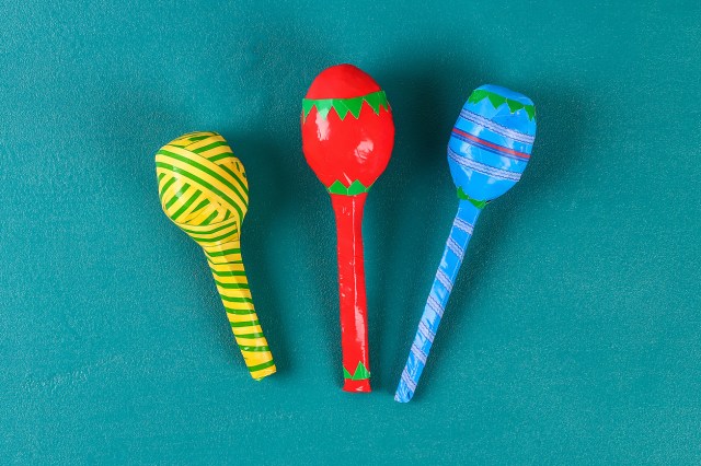 Picture of Easter Egg maracas, which are a homemade instruments