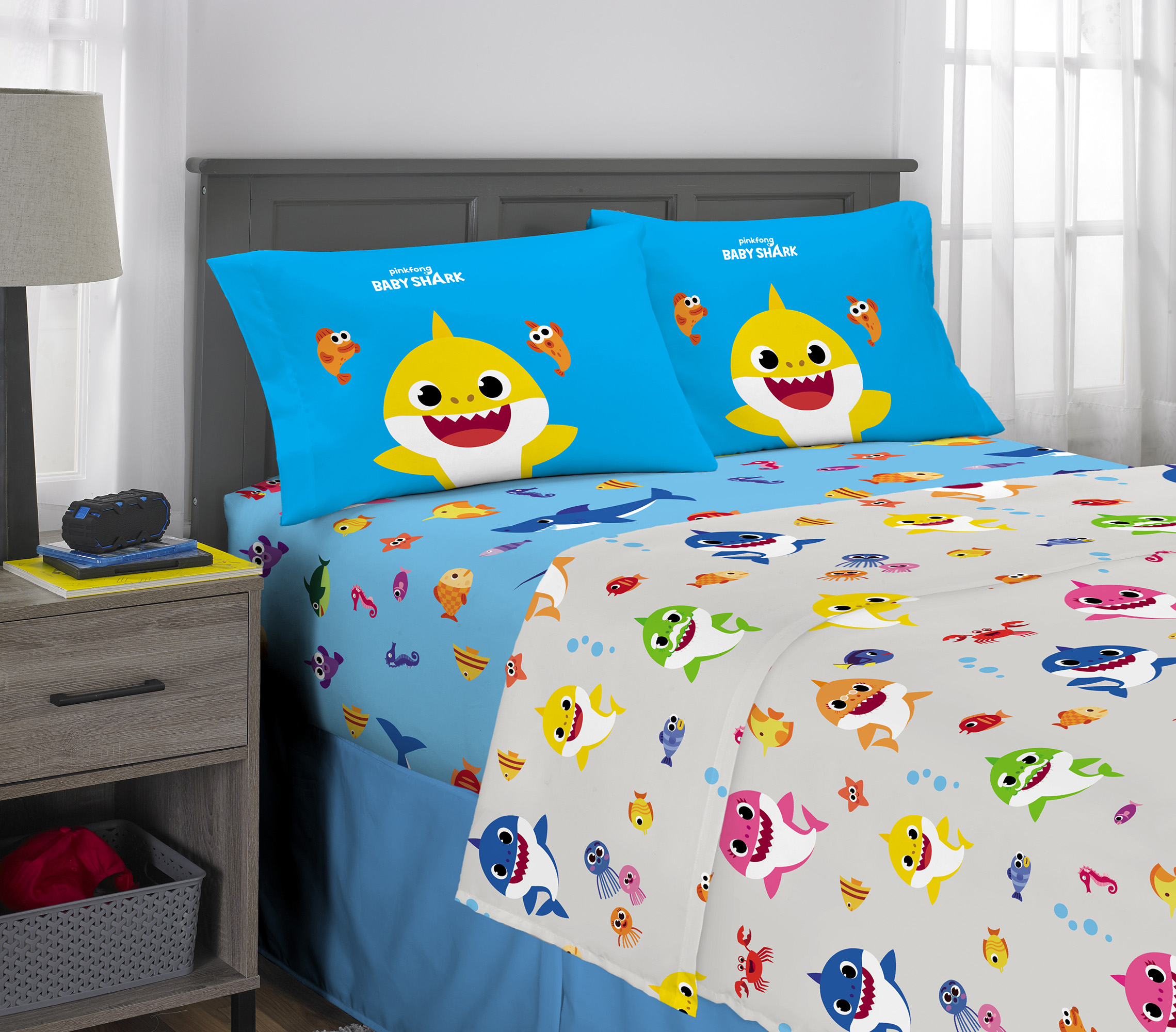 Now Your Kids Can Count Sharks to Sleep with Baby Shark Bed Sheets