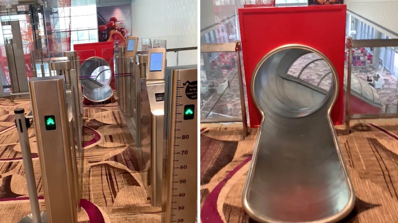 Singapore's Changi Airport Features a Giant Slide That Takes You to Your  Gate