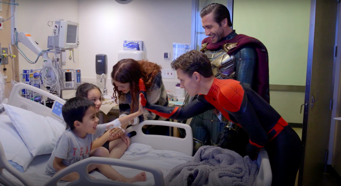Spider-Man Stars Swung Into this Children's Hospital to Bring Some Smiles -  Tinybeans