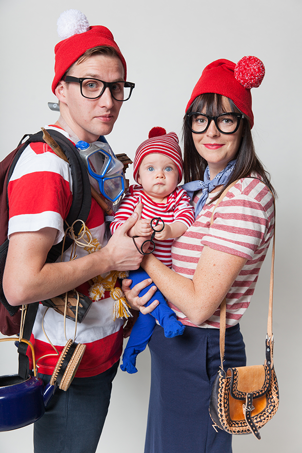 Where's Waldo family Halloween costume