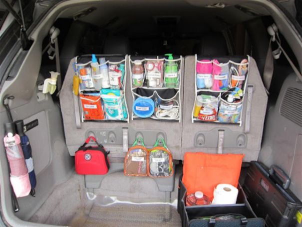 shoe organizer for the car