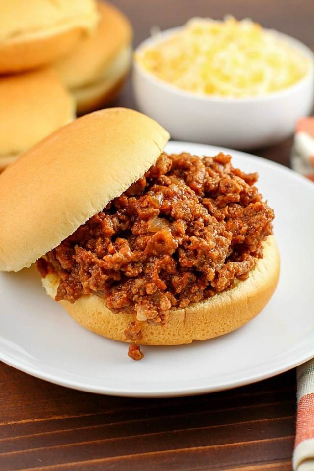 crock pot sloppy joes are an easy make-ahead meal