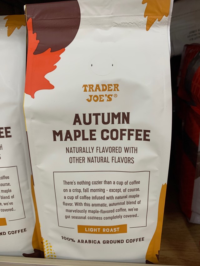 Autumn Maple Coffee is a new Trader Joe's product for fall