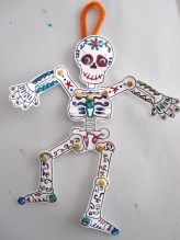 Skeleton craft for Halloween