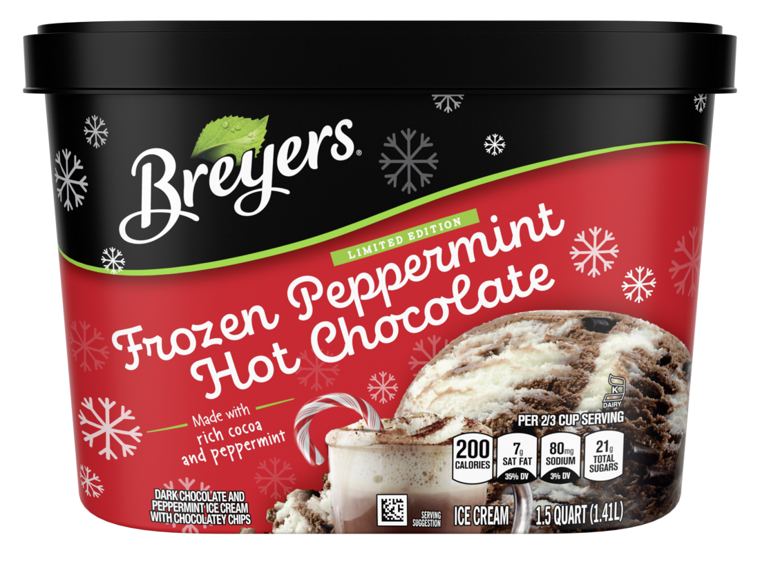 Breyers Frozen Peppermint Hot Chocolate Ice Cream Is a Holiday Wish