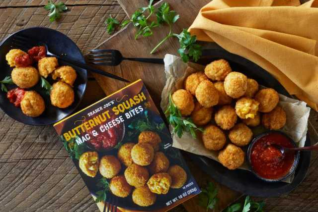 Butternut Squash Mac & Cheese Bites are a new Trader Joe's product for fall