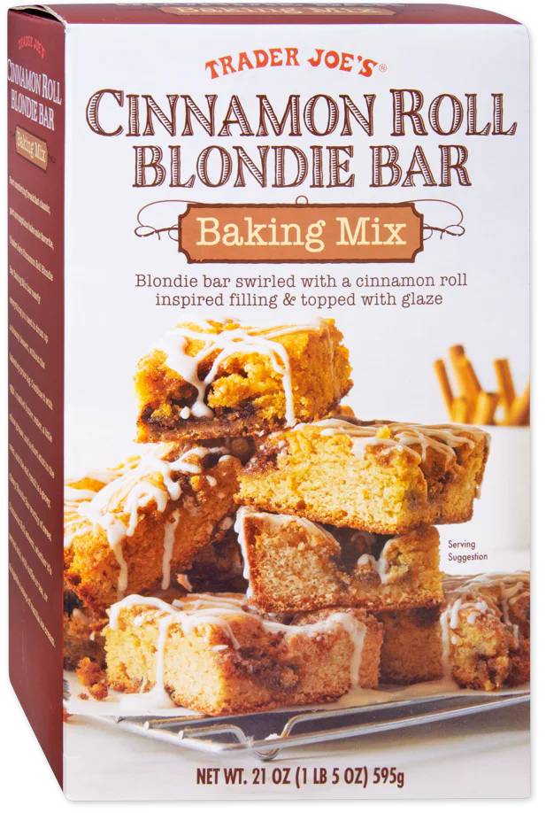 Cinnamon Roll Blondie Bar Baking Mix is a new Trader Joe's Product for fall