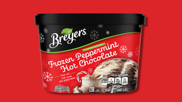 Breyers Frozen Peppermint Hot Chocolate Ice Cream Is a Holiday Wish Come True