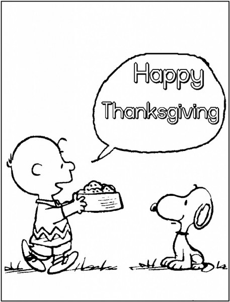 Peanuts Thanksgiving Activity sheet