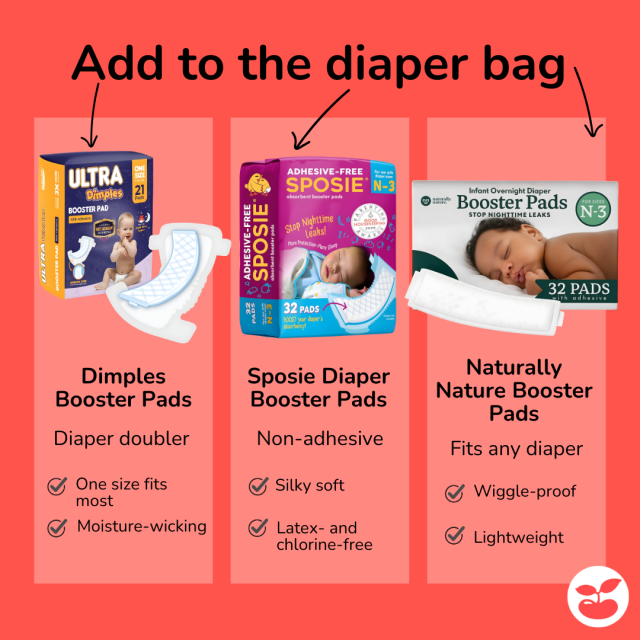10 Genius Diaper Hacks That Make Changing Duty Way Easier 9 Diaper Changing Hacks Diaper Booster Pads