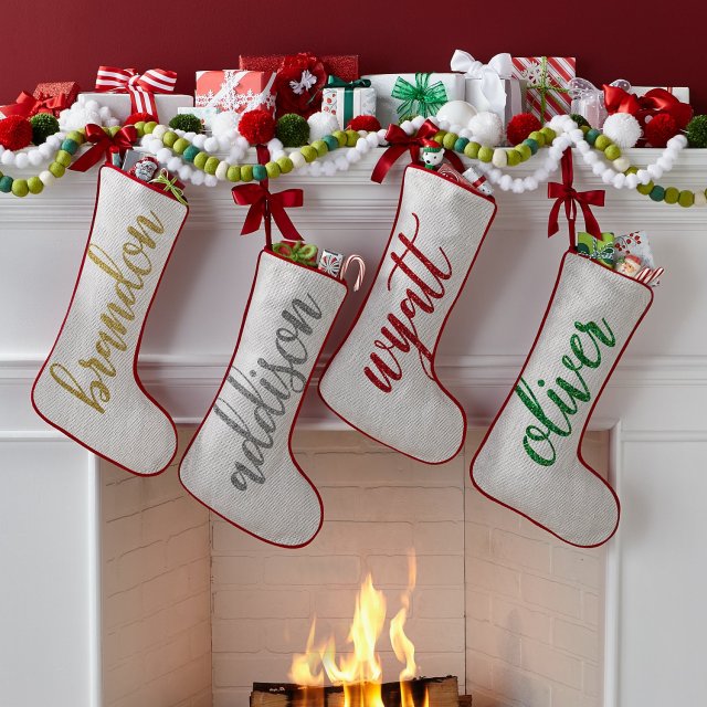 The Everymom's Favorite Holiday Stockings for the Whole Family. We love t…   Needlepoint christmas stockings, Needlepoint stockings, Embroidered christmas  stockings