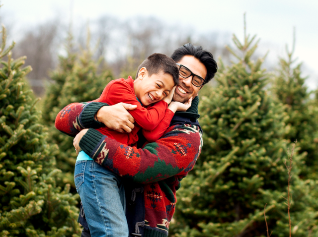 CTPB, Christmas Tree, holiday cheer, real tree, tree farm, father and son