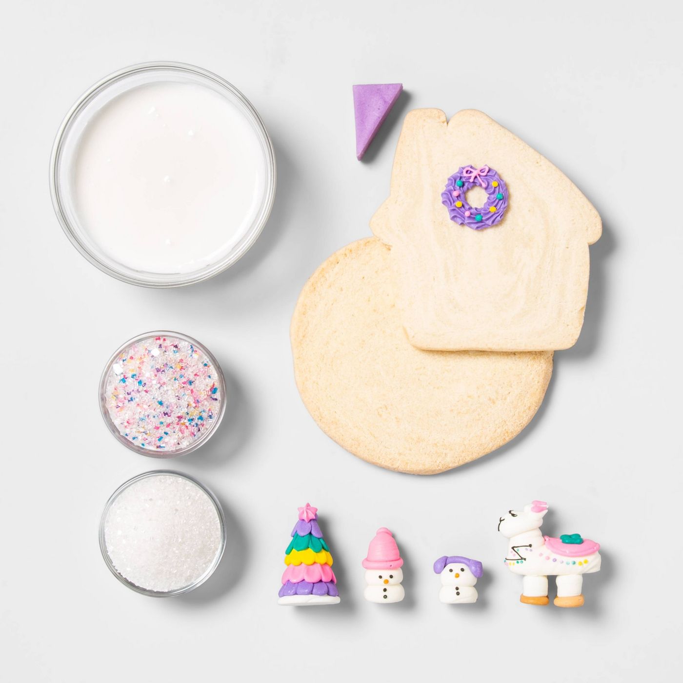 Deck The Halls With This Fa La La Llama Sugar Cookie House Kit Tinybeans   Llama Cookie.1 