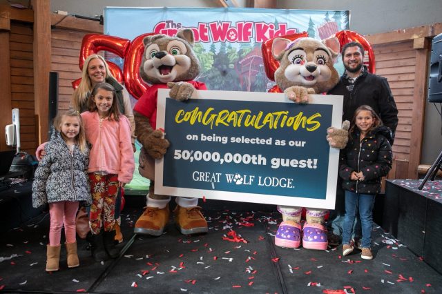 Great Wolf Lodge Celebrates Its 50 Millionth Guest