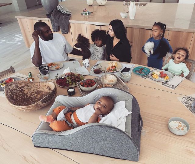 Kim Kardashian Gives Fans a Glimpse Into Breakfast With the Fam
