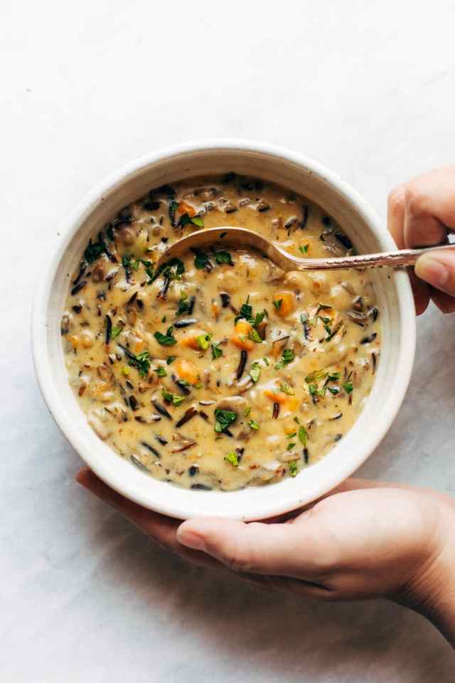 wild rice soup is a good instant pot freezer meal