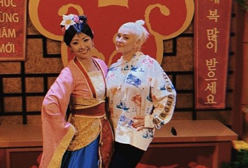 Christina Aguilera & Her Daughter Have a Too-Cute Disneyland Reunion with Mulan