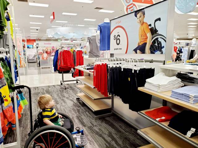 Toddler Looking at Target Ad Featuring Boy in Wheelchair Shows the Importance of Inclusion