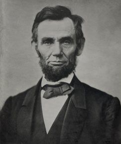 A picture of Abraham Lincoln.