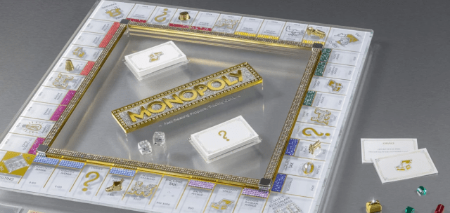 This Swarovski Crystal Encrusted Monopoly Game Board Exists & You Can Preorder it Now!