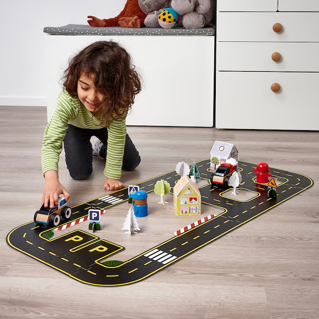 this race car track is a new IKEA product for kids
