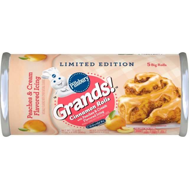 Pillsbury Grands! Cinnamon Rolls with Peaches & Cream Flavored Icing