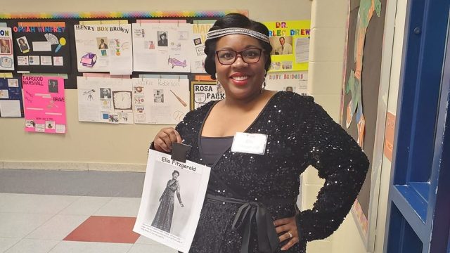 First Grade Teacher Dresses Up for Students Every Day of Black History Month