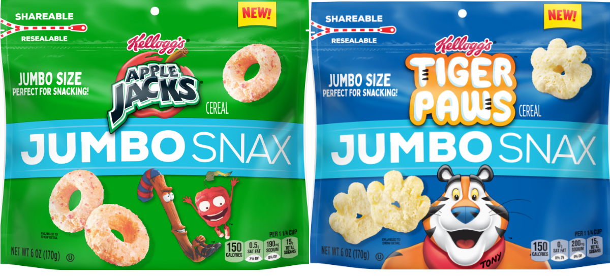 Kellogg's Cereal Jumbo Snax Are Giant Versions of Your Favorite Cereals