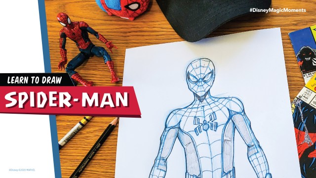 Learn to Draw Spider-Man in His WEB Suit with Disney’s New Tutorial