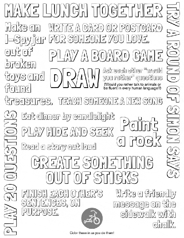 Free Black and White Printable - Try It - Like It - Create it