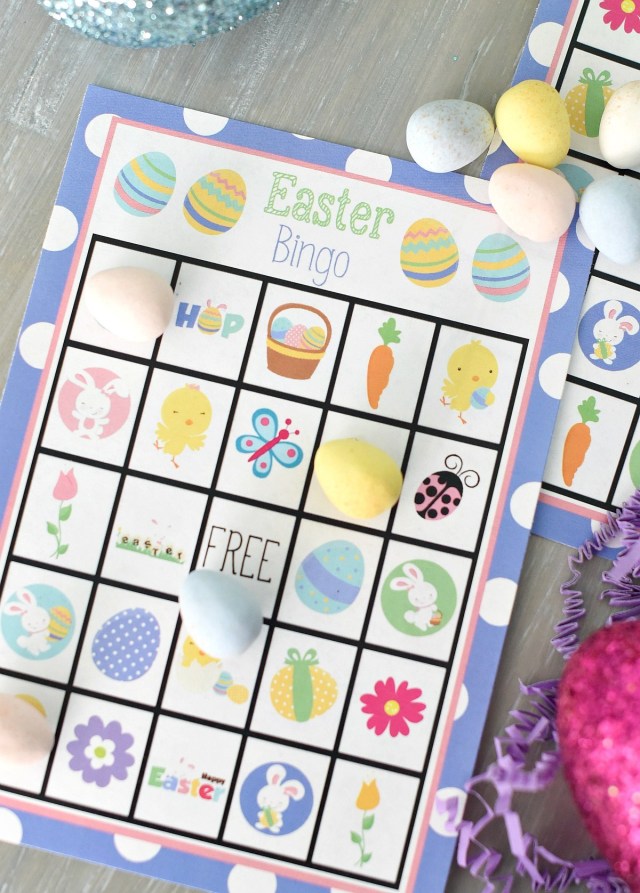 a bingo free Easter printable