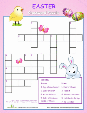 free Easter printables include word searches