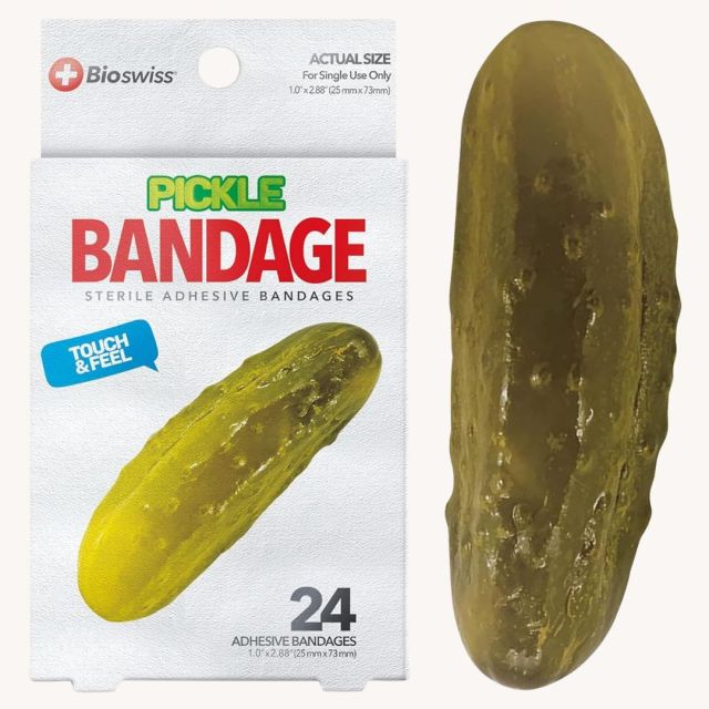 pickle shaped bandages