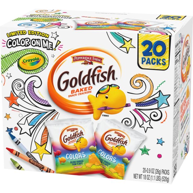 Goldfish Colors Teamed Up with Crayola to Launch “Color on Me!” Multipacks
