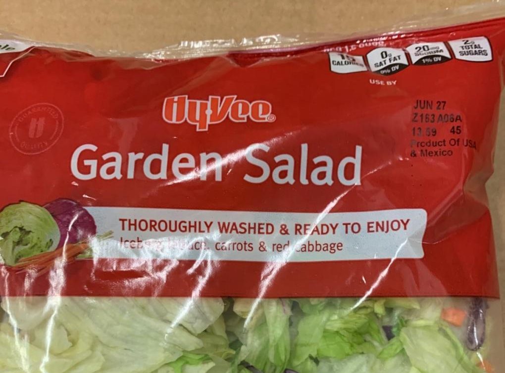 Recall Expanded HyVee & ALDI Recall Garden Salads Due to