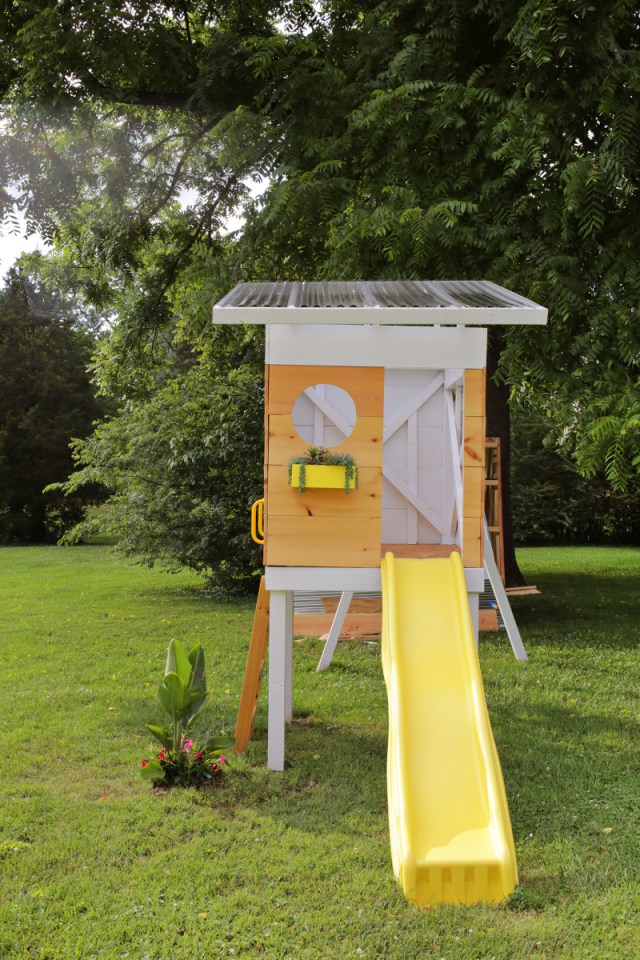 Mid-Century outdoor fort for kids