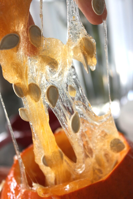pumpkin slime glow-in-the-dark science experiment