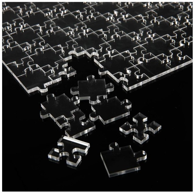 Impossible Clear Jigsaw Puzzle, Transparent Puzzle