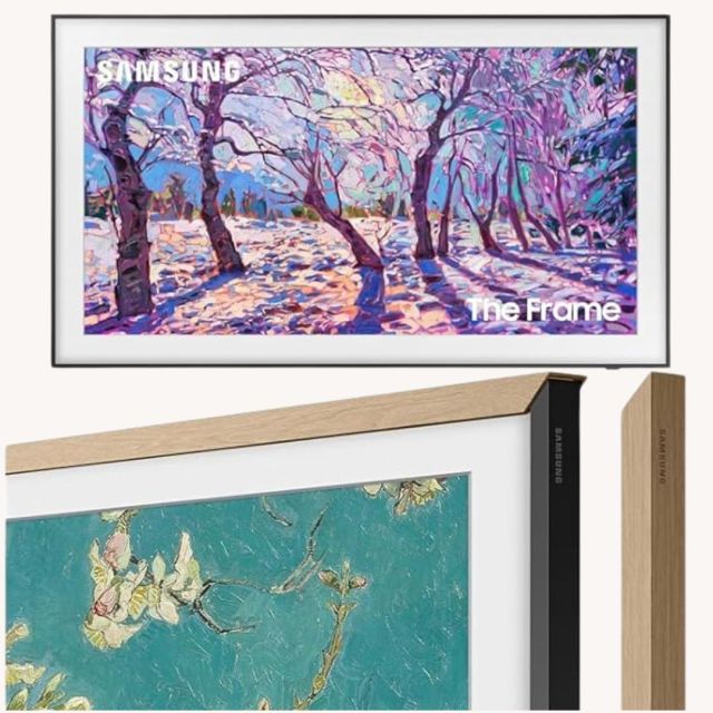 samsung wood tv frame