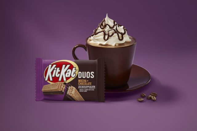 Kit Kat Duos Adds a New Mocha + Chocolate Bar & It’s Filled with Coffee Bits
