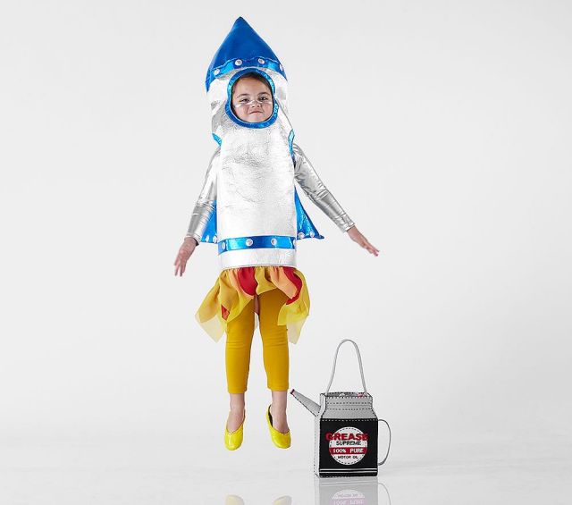 Kids Light Up 3D Rocket Halloween Costume