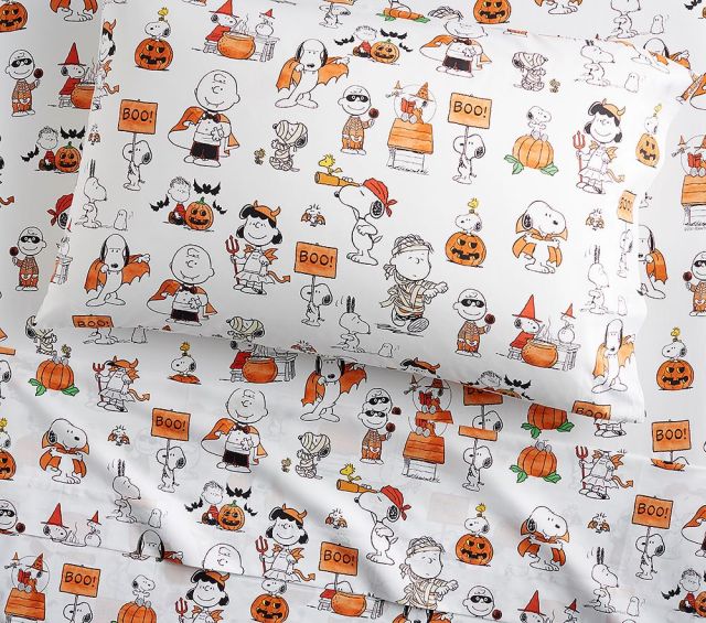 Organic Snoopy & Friends Halloween Sheet Set