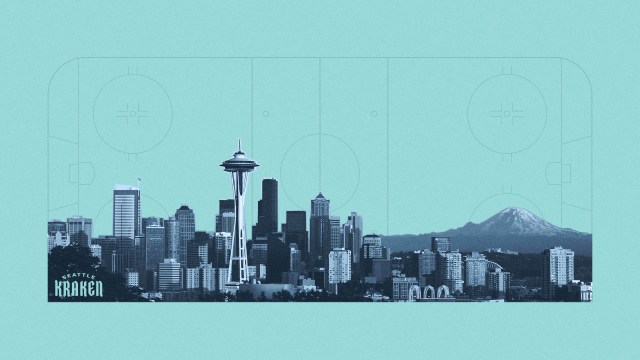 Download Seattle Kraken Space Needle Art Wallpaper