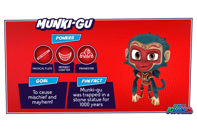 Tune In for Mischief and Mayhem with the New PJ Masks Character Munki-Gu
