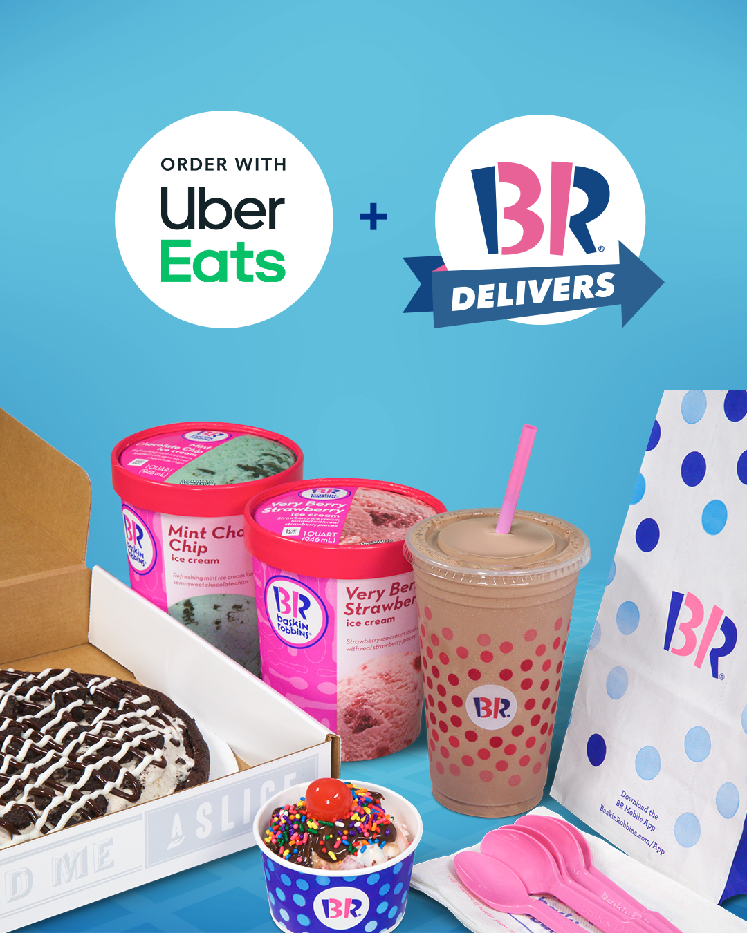 BaskinRobbins Teams Up with Uber Eats to Expand Delivery Options