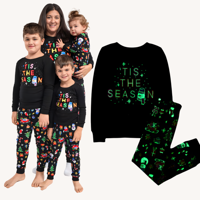 Family Matching Pajamas The Children's Place Glo Tis the Season