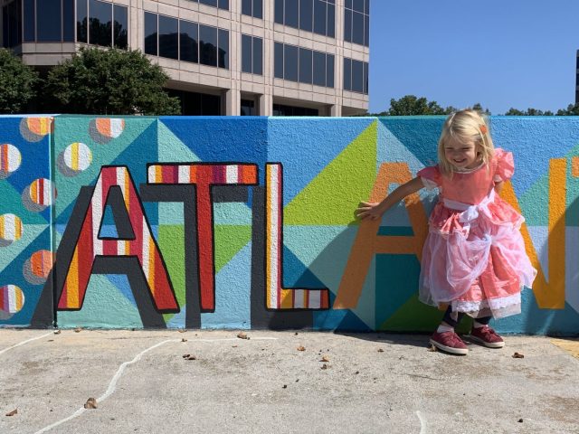 little girl in her hometown of Atlanta